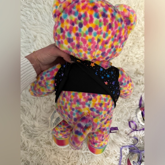 Neon spotted leopard Build-A-Bear with accessories - Picture 7 of 8